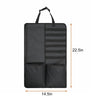 2 PCS Car Seat Back Hanging Bag Oxford Cloth Storage Bag(Black)
