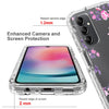 For Samsung Galaxy A24 5G / 4G Transparent Painted Phone Case(Pink Flower)