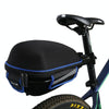West Biking  Bicycle Shelf Mountain Road Bike Big Capacity Bag Riding Shelf Hard Shell Tail Bag  With Rain Cover(Blue)