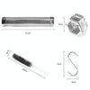 12 Inch Stainless Steel 304 Smoked Tube BBQ Box Outdoor Cold Smoke Box,Style: Only Tube