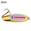 2 PCS  28g PROBEROS DW342 Lure VIB Metal Sequins(Gold)
