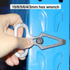 Outdoor Camping Supplies EDC Stainless Steel Multifunctional Wrench Self-defense Tools(036)