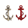 Ship Anchor Shape Car Auto Metal Free Stickers(Gold)