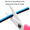10pcs/pack Car Air Conditioner Vent U-Shaped Electroplating Decorative Strip(Green Ice Red)