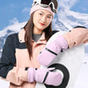Winter Padded Ski Gloves Outdoor Windproof Warm Sports Gloves, Size: XS(White)