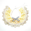 Dog Bib L (30-35cm) Lace Pearl Pendant, Adjustable Saliva Towel