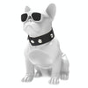 CH-M10 Bulldog Shape Stereo Wireless Bluetooth Speaker, Support TF Card / U Disk / FM(White)