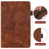 For Samsung Galaxy Tab S9 / S9 FE Life Tree Series Horizontal Flip Leather Tablet Case(Brown)