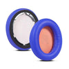 2pcs Protein Leather Sponge Earphone Cover For Anker Soundcore Life Q10 (Blue+Orange)