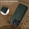 For iPhone 14 Pro LC.IMEEKE 2 in 1 RFID Magsafe Phone Case(Green)