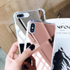 Luxury Plating Mirror Acrylic TPU Case for iPhone 8 Plus & 7 Plus(Rose)