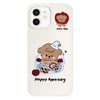 For iPhone 11 Skin Feeling Jelly TPU Hybrid PC Phone Case(Basket Dog White)