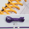 1 Pair Elastic Metal Buckle without Tying Shoelaces(Purple)