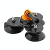 Triangle Direction Suction Cup Mount with Tripod Mount + Handle Screw for GoPro, Insta360, DJI and Other Action Cameras(Gold)