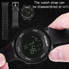 SYNOKE 9199 Student Waterproof Luminous LED Electronic Watch(Black White)