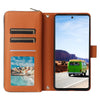 For Samsung Galaxy A53 5G Nine-card Slots Zipper Wallet Bag Leather Phone Case(Brown)