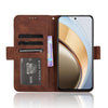 For vivo V40 Lite 4G / 5G IDN Skin Feel Calf Texture Card Slots Leather Phone Case(Brown)