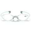 Portable Magnifying Glass Presbyopic Glasses Silicone Anti-Blue Light Reading Glasses, Degree: +250(Light Green)