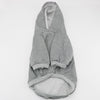 Fleece Hooded Dog Sweater, Light Blue, Medium - Cosy & Warm