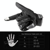 BSDDP RH-A0107 Motorcycle Riding Anti-Fall Full Finger Gloves, Size: XXL(Black+Grey)
