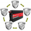 Gurxun 12000W High Power Household Car Sine Wave Inverter, Specification: 12V To 110V