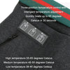 USB Rechargeable Smart Heating Outdoor Thickened Casual Trousers, Size: S(Black)