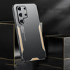 For Samsung Galaxy S25 Ultra 5G Blade Series TPU Hybrid Metal Phone Case(Silver)