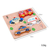 2 PCS Wood Blocks Cutting or Stringing Cube Puzzle Early Education Intelligence Toys For Children(Cake-Cutting)