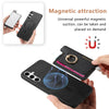 For Samsung Galaxy S25 5G Retro Cross Leather Ring Horizontal Insert Card Bag MagSafe Phone Case(Black)