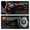 LEMFO C25 1.43 inch HD Round Screen Outdoor Smart Watch Supports Blood Oxygen Detection/Sedentary Reminder(Black Orange)