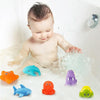 6 In 1 Children Water Fun Spraying Water Thermochromism Animals Baby Bathing Toys(Net Bag)