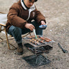 Outdoor Fish Bone Barbecue Steak 304 Stainless Steel Barbecue Stick(Cat Face Style)