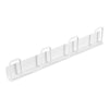 Household Glass Cup Holder Inverted Cup Hanger Bar Free Hole Wall Mounted Drainage Mug Shelf, Color: 4 Position (White)