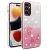 For Samsung Galaxy A13 5G Gradient Glitter Flower All-inclusive Phone Case(Pink)