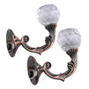 Retro Water Wafer Head Barb Curtain Decorative Wall Hook(Purplish Red)