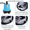 12W Aquarium Gravel Cleaner Pump, 600L/h Bottom Suction, EU Plug