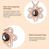 100 Language I Love You Projective Girl Six Pointed Star Pendant Necklace Jewelry