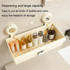 Suction Cup Wall Mounted Bathroom Shelf Drainage Detachable Storage Rack Hanging Basket, Style: 2 Layers Small Brown