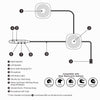 T2 Bluetooth V5.0 Helmet Headset 5V for Motorcycle Driving with Anti-interference Microphone