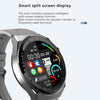 GW69 Plus Smart Watch, Support BT Call / Heart Rate / Blood Pressure / Blood Oxygen(Black + Leather Strap Black)