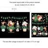 Christmas Window Decoration Poster Santa Claus Elk Snowflake Glass Wall Stickers, Style: SD-2212 45x60cm