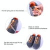 AONIJIE Unisex Adjustable Elastic Reflective Sports Lace Quick Lock Shoelace(Blue)