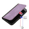 For Samsung Galaxy A36 5G Side Buckle Double Fold Hand Strap Leather Phone Case(Purple)