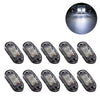 10 PCS Car Truck Trailer Piranha LED Side Marker Indicator Lights Bulb Lamp(White Light)