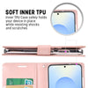 For Samsung Galaxy S25 5G GOOSPERY BLUE MOON Crazy Horse Texture Leather Phone Case(Mint Green)