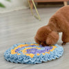 Dog Snuffle Mat, Yellow, 45cm - Stress Relief, Slow Feeder