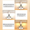 LED Intelligent Digital Display Foldable Desk Lamp, Style: Double Head Charging 2000mAh