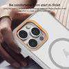For iPhone 11 Pro Frosted Translucent Side Ice Fog Cooling MagSafe Phone Case(Light Purple)