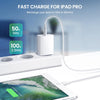 PD11 Single PD3.0 USB-C / Type-C 20W Fast Charger with 1m Type-C to 8 Pin Data Cable, US Plug(White)