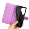 For Samsung Galaxy S25 Ultra 5G Litchi Texture Horizontal Flip Leather Phone Case with Holder(Purple)